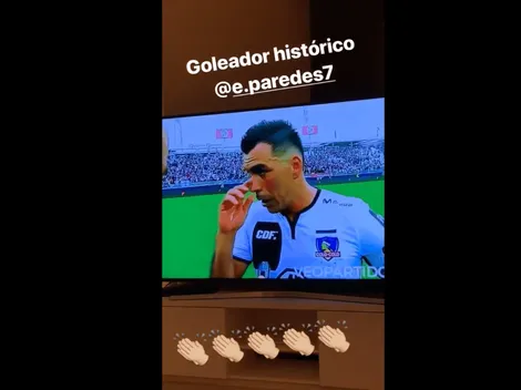 Vidal vio el triunfo de Colo Colo y alabó a Paredes