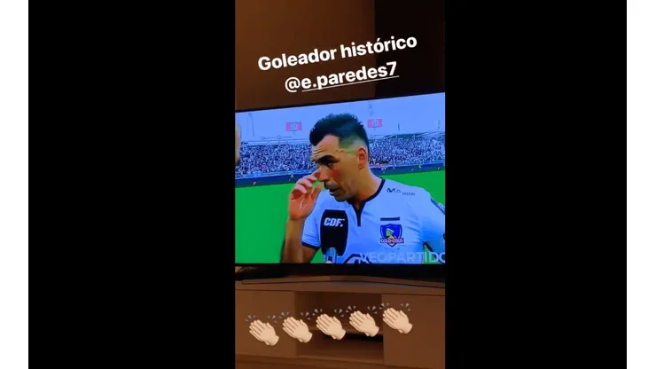 Vidal vio el triunfo de Colo Colo y alabó a Paredes