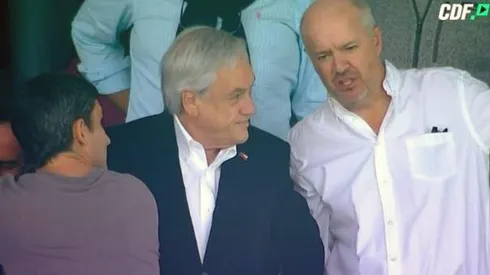 El Presidente llegó al clásico universitario.