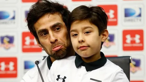 Jorge Valdivia y su hijo