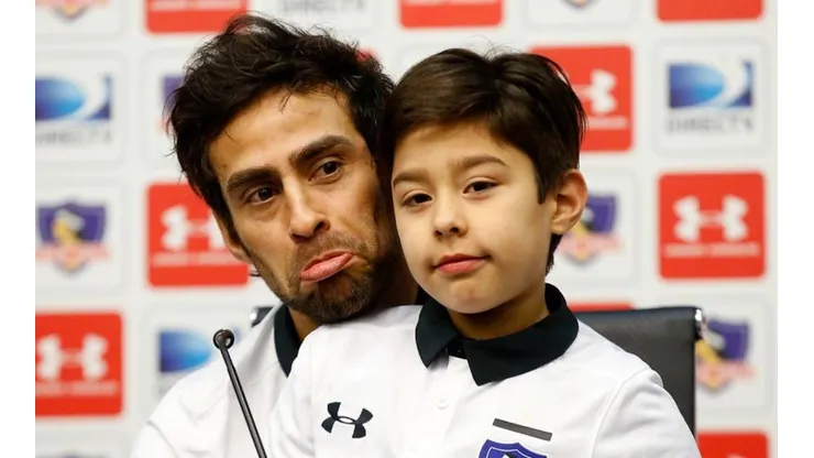 Jorge Valdivia y su hijo