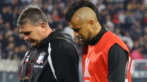 Vidal salió lesionado en la previa del duelo ante Junior.