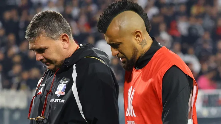 Vidal salió lesionado en la previa del duelo ante Junior.