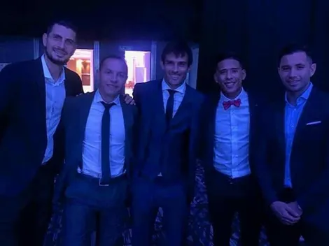 Así fue la facha de Díaz, Arias y Mena en la cena de Racing campeón