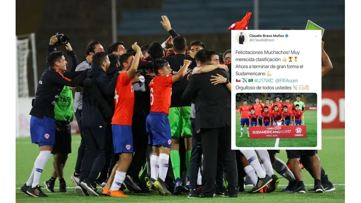 Claudio Bravo y la clasificación de la sub 17: "Orgulloso de todos ustedes"