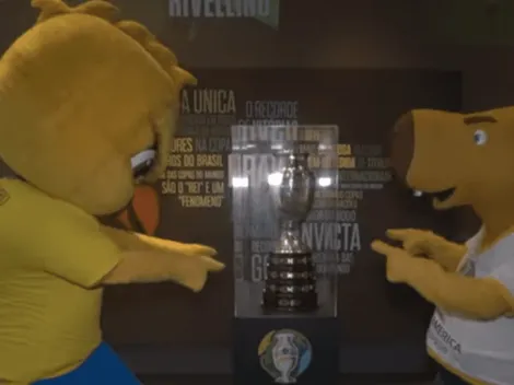 Canarinho y un capibara desafían a Chile y dicen que la copa se queda en Brasil