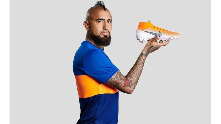 Vidal "pintado" de xeneize.