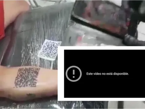 Hincha de River que se tatuó el código QR fue trolleado por fanáticos de Boca