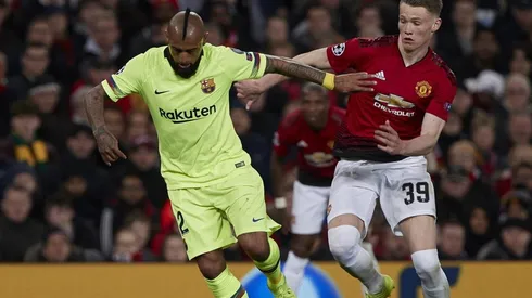 El Rey Arturo contra el United en Old Trafford.