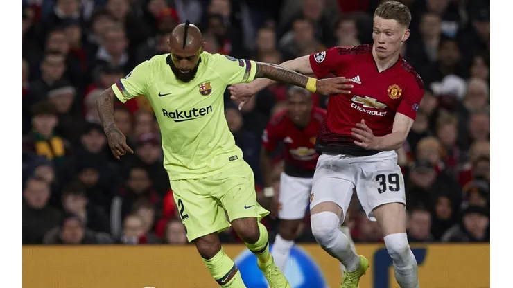 El Rey Arturo contra el United en Old Trafford.