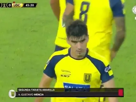 La expulsión de Mencia contra Sporting Cristal