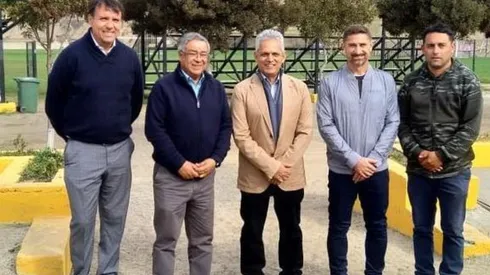 Rueda con Patricio Graff y el resto de la directiva de Coquimbo Unido