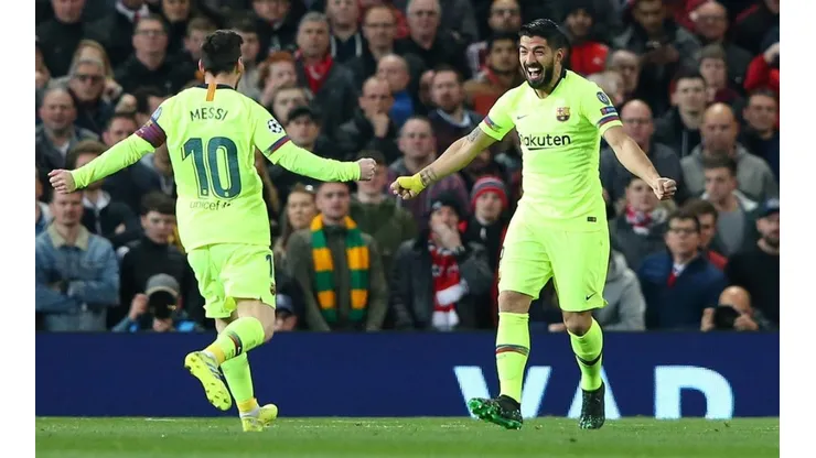 Barcelona sacó ventaja en Old Trafford.