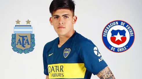 Cortés ya posa para el primer equipo de Boca.