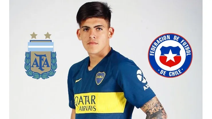 Cortés ya posa para el primer equipo de Boca.