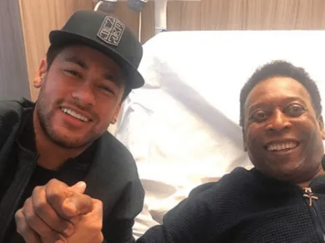 Neymar visita a Pelé en su recuperación en París
