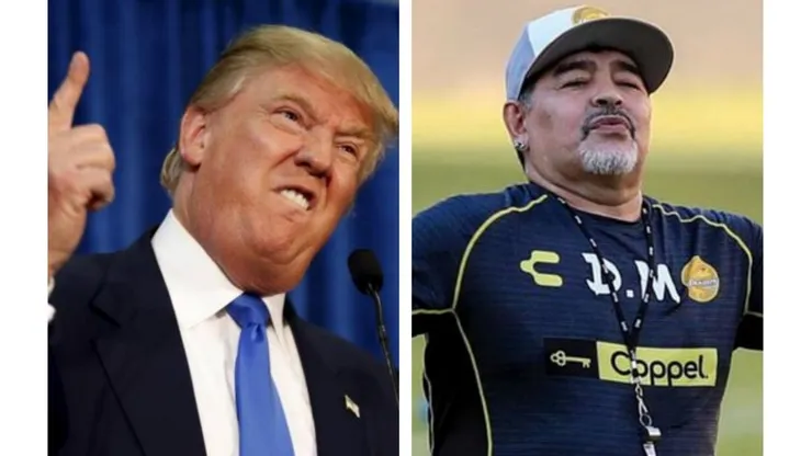 ¿Cabeza de Pichi? Sancionan a Maradona por criticar duramente a Donald Trump