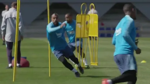 Arturo Vidal aceleró al máximo en la Ciudad Joan Gamper