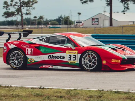 Benjamín Hites remonta en Sebring y queda segundo en el Ferrari Challenge