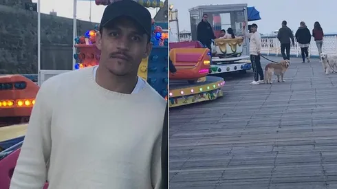 Alexis durante su paso por el turístico muelle de Llandudno