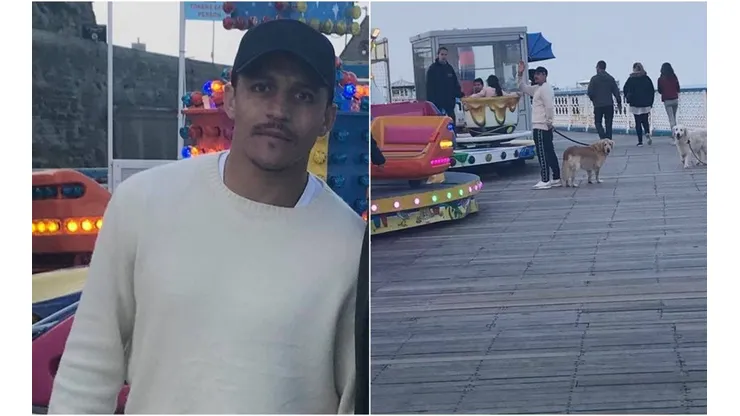 Alexis durante su paso por el turístico muelle de Llandudno