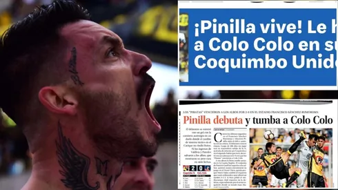 Mauricio Pinilla vuelven a encabezar la prensa deportiva