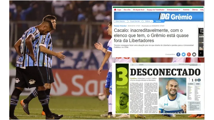 Gremio estuvo "irreconocible" dicen los brasileños