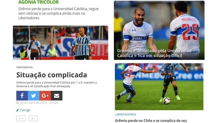 Prensa brasileña destaca el gran triunfo de la UC