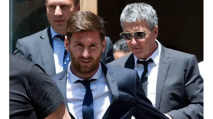 Messi padre (al fondo) no sufrió ningún daño
