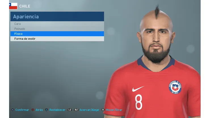 PES 2019: Vidal con cambio de look en la nueva actualización