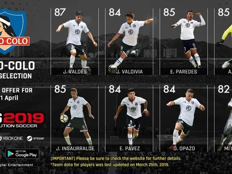 PES 2019: Jugadores de Colo Colo en los destacados de la semana
