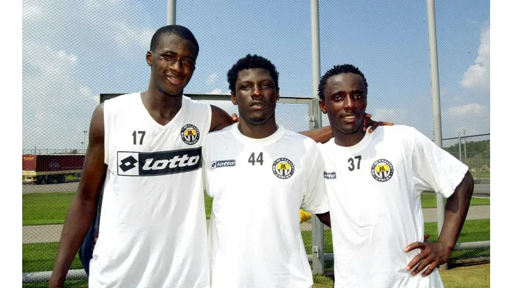 (FROM L-R) Ivorian Arsene Ne, Igor Lolo - Not Released (NR) This image is only available in Getty Images offices in the United Kingdom, United States, Germany (Austria, Switzerland via Germany), Hong Kong, Singapore, and Australia.