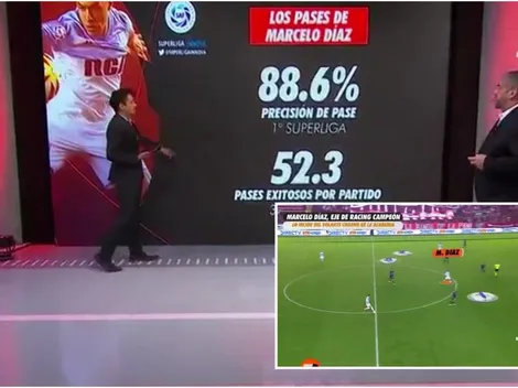 [Video] Marcelo Díaz tiene la mayor efectividad de pases del fútbol argentino