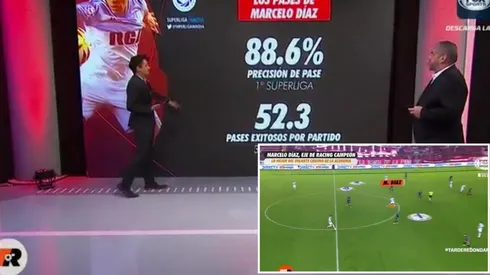 Los números de Marcelo Díaz dejaron embobados a los periodistas de FOX Sports