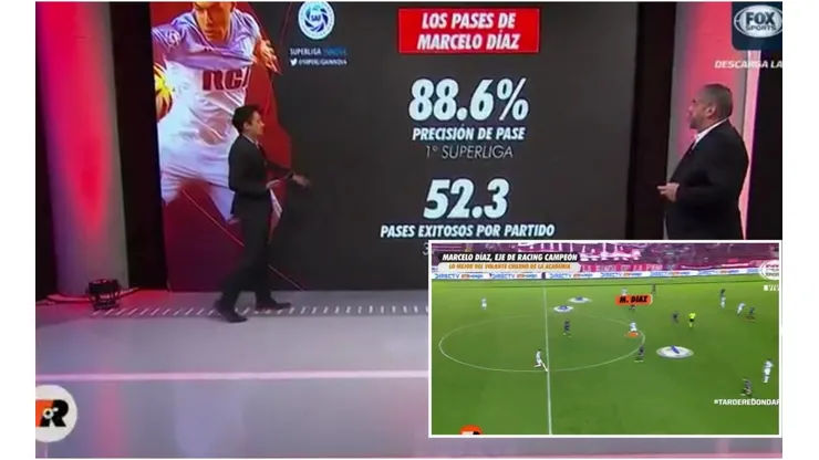 Los números de Marcelo Díaz dejaron embobados a los periodistas de FOX Sports
