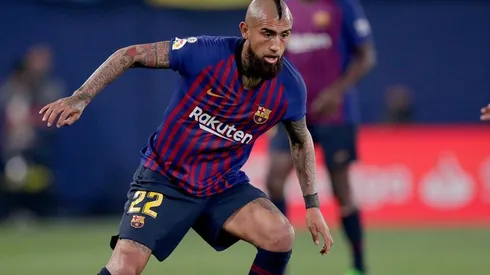 Arturo Vidal en el vibrante 4-4 contra Villarreal.