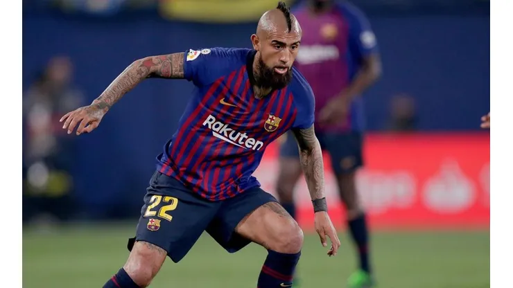 Arturo Vidal en el vibrante 4-4 contra Villarreal.