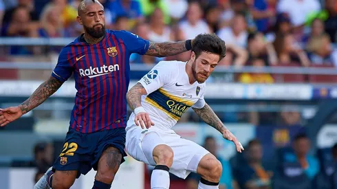 Vidal ya se enfrentó a Boca Juniors
