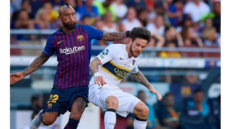 Vidal ya se enfrentó a Boca Juniors