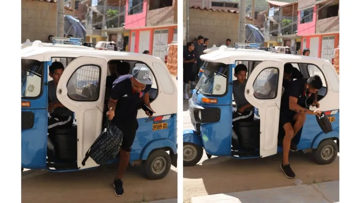 Equipo peruano llega a jugar un partido de primera división en ¡mototaxis!