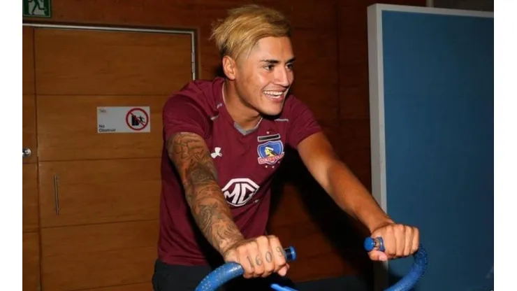 Gaete durante su brevísimo paso por Colo Colo
