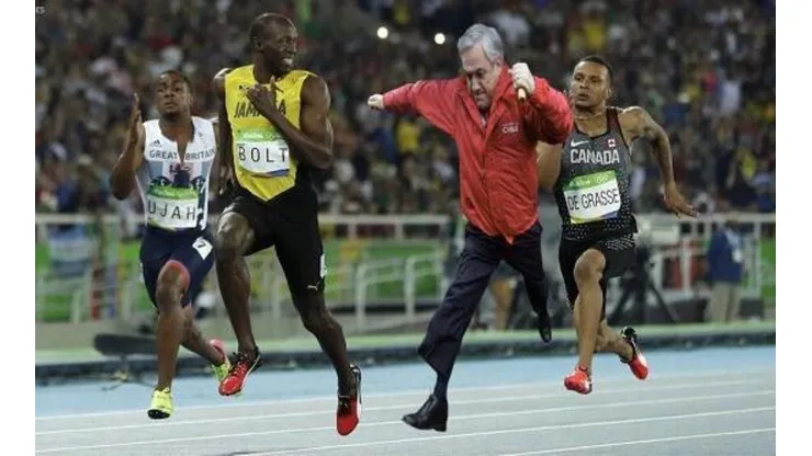 Bolt alucina con el meme de Piñera y lo comparte por Twitter