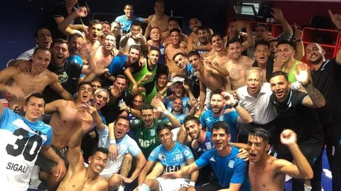 Los festejos de Racing