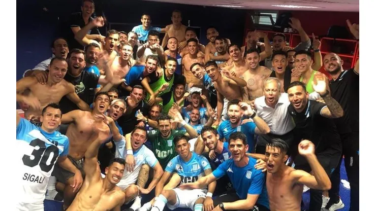 Los festejos de Racing