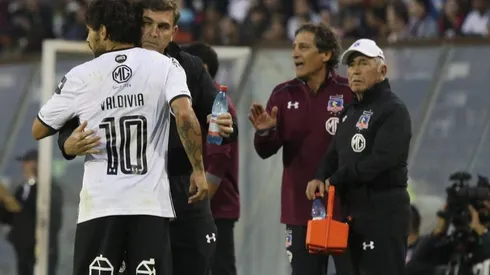 Mario Salas en el triunfo contra Iquique.