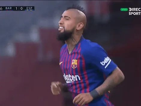 Arturo Vidal entró en acción al minuto 81 en Barcelona