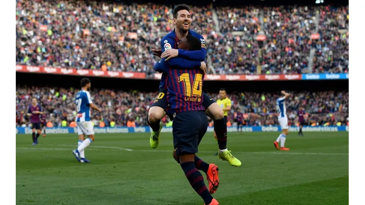 Celebración de Lionel Messi