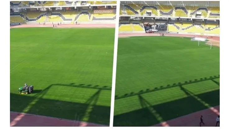La renovada cancha del Francisco Sánchez Rumoroso
