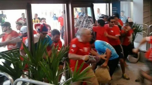 Los hinchas chilenos dejaron la crema en el Mundial de Brasil 2014