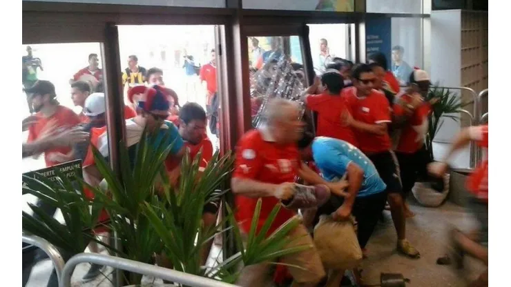 Los hinchas chilenos dejaron la crema en el Mundial de Brasil 2014